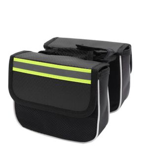 pièce (noir) accessoires de vélo vélo porte-bagages sac de vélo sac de rangement de vélos tube intérieur devant du sac de téléphone cellulaire sac d'accessoires de vélo sac vélo accessoires sac - Neuf