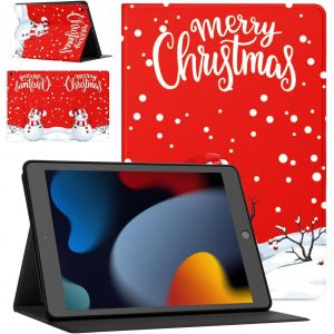 Tablet Noël Coque pour Lenovo Tab M10 10.1 Cuir PU en Silicone Housse avec Fonction de Support Anti-Chute Cover de Protection Christmas Motif-Yéti - Neuf