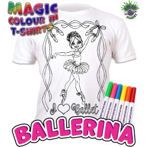 KALANKA-T-shirt à colorier Ferme avec 10 feutres lavables ¿ T-shirt à colorier réutilisable pour enfants, cadeau d'anniversaire - Neuf
