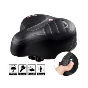 Selle De V&eacute;lo &Agrave; Double Ressort Ultimate Comfort - Conception Respirante Et Large Pour Bmx, Vtt Et Plus - Absorbant Les Chocs Et Durable ! - Neuf