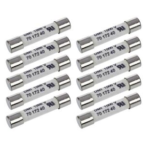 10Pcs 6.3x32mm 1000V 500mA Fusible en céramique blanche pour circuits électriques et appareils - Neuf
