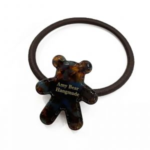 &Eacute;lastique Casual Pour Cheveux &Agrave; Manchon Ourson Teddy Iris&eacute; Adorable Brun &Eacute;b&egrave;ne - Neuf