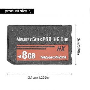 Carte flash Memory Stick MS Pro Duo de 8 Go pour appareil photo PSP Cybershot - Neuf
