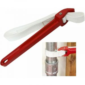 Clé à sangle de 30,5 cm, clé à sangle réglable, couvercle de boîte, serrer, desserrer, outil de plomberie, courroie de filtre, clé à sangle pour ouvre-boîte de filtre à huile - Neuf