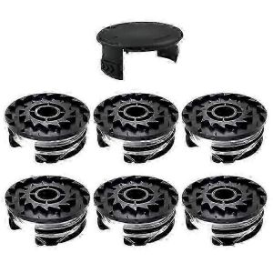 Compatible pour tondeuse à gazon Parkside 6 bobines + 1 capuchon de bobine Ensemble d'accessoires pour coupe-herbe,TLP-01 / TLP-01-1 - Neuf