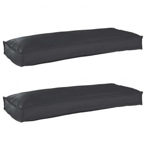 Vidaxl Coussins De Palette Pour Banc 2 Pièces Noir 100x40x8 Cm, En Tissu Oxford - Neuf