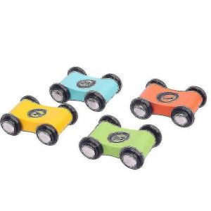4 pcs mini voitures de course en bois,voiture pour tout-petits jeu de voiture de remplacement voitures,rampe de piste de course jouet,tout-petits voiture de course ensemble - Neuf