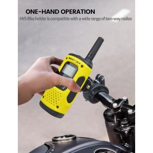 Motorcycle Walkie Talkie Mount,Two-Way Radio Mount for Bike,Scooter,Portable Radio Clip for Motorola Talkabout Cobra Midland Icom with Two-Way Radio Clip - Neuf