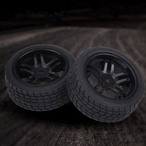 Lot de 4 pneus en caoutchouc avec moyeux et roues pour voiture tout-terrain/drift RC 1/16 - Neuf