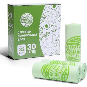 Sacs Poubelle Biodégradables Compostables Pour Déchets Alimentaires De Cuisine (10 L-80 Sacs) - Neuf