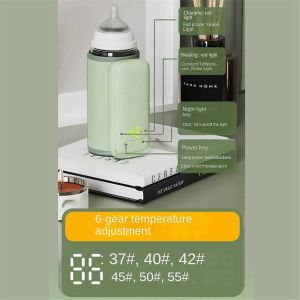 Bouteille Veste Chauffante 6 Niveaux Réglage Température Affichage Veilleuse Éclairage Portable Bott - Neuf