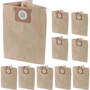 Pack de 10 Remplacement des Sacs d'Aspirateur pour DEWALT 6 &agrave; 10 Gallons Shop Vac DXVA19-4101 - Neuf