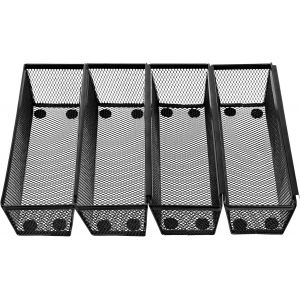 KALANKA-Lot de 4 range-couverts pour tiroirs, organiseurs de cuisine, organiseurs de tiroir de cuisine, organiseur, rangement avec c&ocirc;t&eacute;s imbriqu&eacute;s pour couverts, cosm&eacute;tiques, fournitures de bureau - Neuf