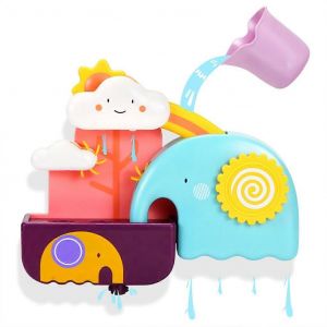 Jouets De Bain &Eacute;l&eacute;phant Et Nuage, Ventouses Rotatives Puissantes, Pelle &Agrave; Eau Amusante Pour Tout-Petits Gar&ccedil;ons Filles 1 2 3 4 Ans - Neuf