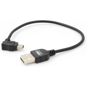 C&acirc;ble Mini Usb Coud&eacute; &Agrave; 90 &deg; Angle M&acirc;le + C&acirc;ble De Chargement Et De Donn&eacute;es, 20 Cm - Neuf