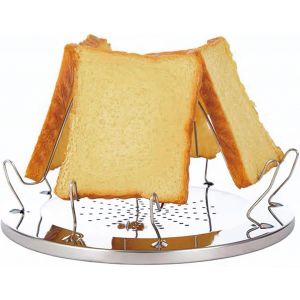 Grille Pain Camping, Toaster Pliable 4 Tranches pour R&eacute;chaud &agrave; Gaz, Grille Pain Portable pour Familles, Id&eacute;al pour Pique Niques en Plein Air - Neuf