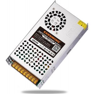 Alimentation 12V 40A¿480W Régulée Universelle Transformateur D'Alimentation Électrique Convertisseur Ac 220V À Cc 12V Power Supply Driver Led Pour Led Bande,Imprimante 3D,Moteur Pompe,Radio - Neuf