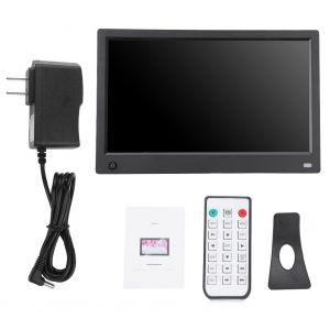 Cadre photo numerique multifonction HD 11,6 pouces avec lecteur d'album et capteur de mouvement, 110 V-240 V (noir, prise americaine) - Neuf