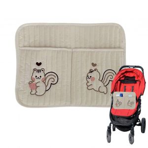 Sac De Rangement Pour Berceau En Coton Avec Poche Pour Bebe. Garde Les Essentiels A Portee De Main. Convient Aux Berceaux, Berceaux, Poussettes. - Neuf