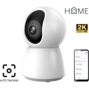 iGET HOME Camera CS4 Blanc cam&eacute;ra 2K rotative avec suivi automatique - Neuf