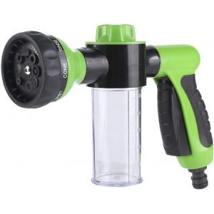 Pistolet Arrosage,8 Modes De Réglage Du Débit D'Eau, Douchette De Jardin Pour La Tuyau Arrosage, Le Lavage De La Voiture, Le Nettoyage Du Trottoir Et Le Bain Des Animaux Domestiques (Vert) - Neuf