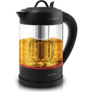 NouvelHorizonstore-Bouilloire &Eacute;lectrique ThermoSense 390 Clear. 1.7 L, Verre Borosilicate, Sans BPA, Base 360&ordm;, Filtre Anticalcaire, S&eacute;lecteur de Temp&eacute;rature, Triple Syst&egrave;me de S&eacute;curit&eacute;, 2200 W. - Neuf