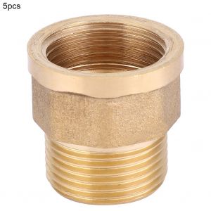 Raccord rapide pour tuyau en laiton BSPP femelle vers male (G3/4""), 5 pieces - Neuf