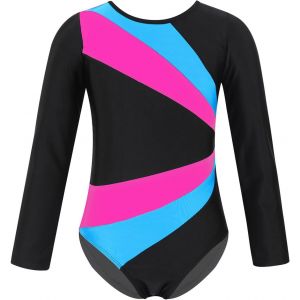 Slep-- Justaucorps De Gymnastique Pour Filles - Justaucorps De Danse Sans Manches - Costume De Danse Pour Enfants - Neuf
