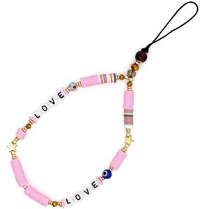 Kalanka-Cha&icirc;ne De T&eacute;l&eacute;phone Portable Perle Charme De T&eacute;l&eacute;phone Portable, Lani&egrave;re De T&eacute;l&eacute;phone Portable Collier De Perles Corde Acrylique Style Boh&egrave;me Perles Color&eacute;es Cha&icirc;ne De T&eacute;l&eacute;phone Pour Femmes F - Neuf