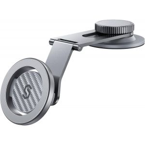 JGD-Support T&eacute;l&eacute;phone Voiture Tableau de Bord Universel&&eacute;cran Tesla, Support de t&eacute;l&eacute;phone magn&eacute;tique en Fibre Carbone pour Voiture pour iPhone 16 Pro Max 15 14 13et Tous Les t&eacute;l&eacute;phones - Neuf