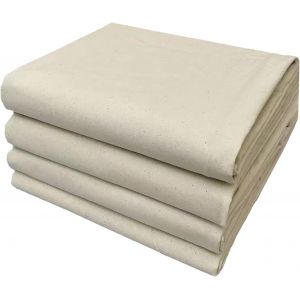 Mevronisshop-1 Pcs Tissu Calicot Naturel &Eacute;cru 100% Coton Calicot Naturel 100cm X 160cm Pour Travaux Manuels Au M&egrave;tre Tissu En Coton Calicot R&eacute;sistant &Agrave; L'usure Pour Coudre Oreillers Nappes Sacs - Neuf