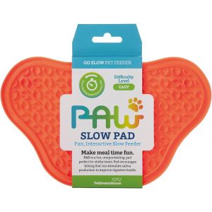 Paw Slow Lick Pad Tapis À Lécher Antidérapant Pour Chiens Et Chats,Soulagement De L'anxiété,Tpe Durable,Poignée À Ventouse,Passe Au Lave-Vaisselle,Orange - Neuf