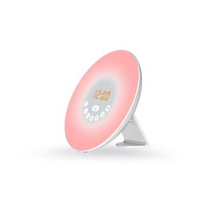 Réveil lumineux WE 2W radio FM, lampe de chevet, simulateur de lever/coucher de soleilRéveil lumineux WE 2W radio FM, lampe de chevet, simulateur de lever/coucher de soleil - Neuf
