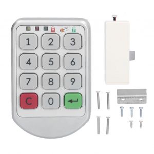 HJLIAN Serrure a mot de passe intelligente, serrure a code electronique multifonctionnelle pour armoires de sauna, classeurs et bureaux - Neuf