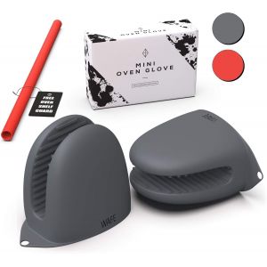 Mini Gants Pour Friteuse &Agrave; Air - 2 Gants En Silicone - Manique R&eacute;sistante &Agrave; La Chaleur Pour Cuisine, Barbecue Et Grillades - Taille Unique Avec Protection Pour Grille De Four - Neuf