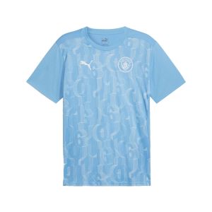 Maillot De Football Puma Mcfc Prem Ss Jsy Bleu Ciel S - Neuf