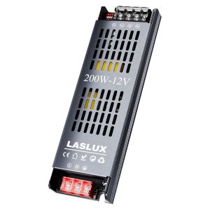 Transformateur 220V 12V LED Driver 200W,Convertisseur Alimentation AC 220V DC 12V 16.6A,Adaptateur Transfo Convient pour piloter des ampoules LED MR11 G4 MR16 GU5.3 des Bandes (12V,200,Watts) - Neuf