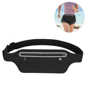 Ceinture de course mince Sac banane,sac de taille d'exercice d'entraînement de fitness ultra-léger pour hommes et femmes,ceinture d'argent de voyage - Neuf