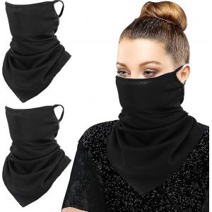 &Eacute;charpe, Masque, Bandana Avec Attaches Pour Les Oreilles (Lot De 3), Cache-Cou, Cagoule, Masque De Protection Uv - Neuf