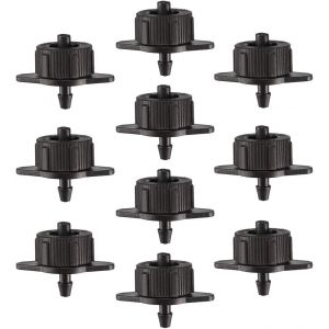 ?Metteur Compteur De Pression Pour Gazon De Jardin Avec Raccord De Tuyau Barbel&iquest;&iquest; En Plastique 1 Gph 25pcs Noir - Neuf