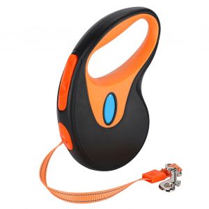 Hjlian Corde De Traction Retractable En Pp Pour Chien, Accessoire Pour Promenade En Exterieur, Noir, 300 Cm - Neuf
