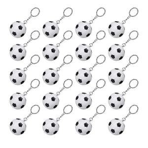 20pack De Porte-Cl&eacute;s Ballon De Football Pour Les Faveurs, Ballon De Stress De Football, R&eacute;compense De Carnaval Scolaire, Sports Cenew - Neuf