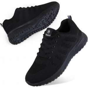 Ulteronixshop-Chaussures de Course pour Femmes L&eacute;g&egrave;res - Chaussures de Marche Respirantes pour Sports, Tennis, Athl&eacute;tisme, Gym, Baskets d&eacute;contract&eacute;es en Maille Anti-d&eacute;rapantes - Neuf