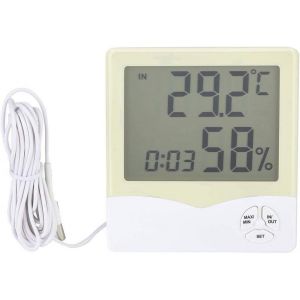 SUBZONAL-PNAWLLCF-65 Accueil temp&eacute;rature hygrom&egrave;tre Externe Temp&eacute;rature de la sonde de temp&eacute;rature et d'humidit&eacute; Instrument de Mesure d'int&eacute;rieur Thermom&egrave;tre Haute pr&eacute;cision &eacute;lectronique - Neuf