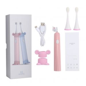 Brosse A Dents Electrique Rechargeable A Ultrasons Pour Enfants (Rose) - Neuf