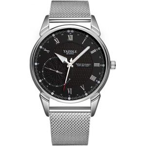 Eryi-Montre À Quartz Pour Homme, Montre Bracelet Étanche, Cadran Ultra-Mince, Montre Décontractée D'affaires Minimaliste, Avec Bracelet En Cuir Noir - Neuf