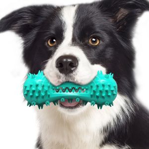 Brosse À Dents Pour Chien, Jouet À Mâcher, Bâtonnet De Nettoyage Des Dents En Caoutchouc Résistant Aux Morsures Pour Chiens De Petite Et Moyenne Taille (Bleu) - Neuf