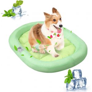 Tapis Rafraîchissant Pour Chien,Respirant Tapis Rafraichissant Chat Avec Fond Antidérapant,Matelas Rafraichissant Chien Pour Animaux Domestiques,Lavable Tapis De Chat Auto-Refroidissant - Neuf