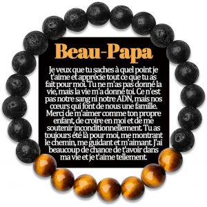 Tianyi-Frere Bracelet Beau Papa Petit Fils Cadeau Parrain Demande Filleul Tonton Neveu Cousin Papy Arriere Grand Pere Père Frère A Mon Homme Copain Veux Tu Etre Mon Parrain Cadeaux Bracelets Bijou Or - Neuf