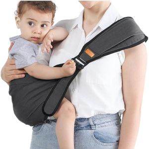 Kalanka-Porte Bébé,Portable Echarpe De Portage Bebe,Porte-Bébé Latéral,Porte-Bébé Respirant,Écharpe De Portage Réglables,Porte-Bébé Enveloppant,Pour Porte-Bébé Nouveau-Nés Et Tout-Petits Jusqu'à 20 K - Neuf